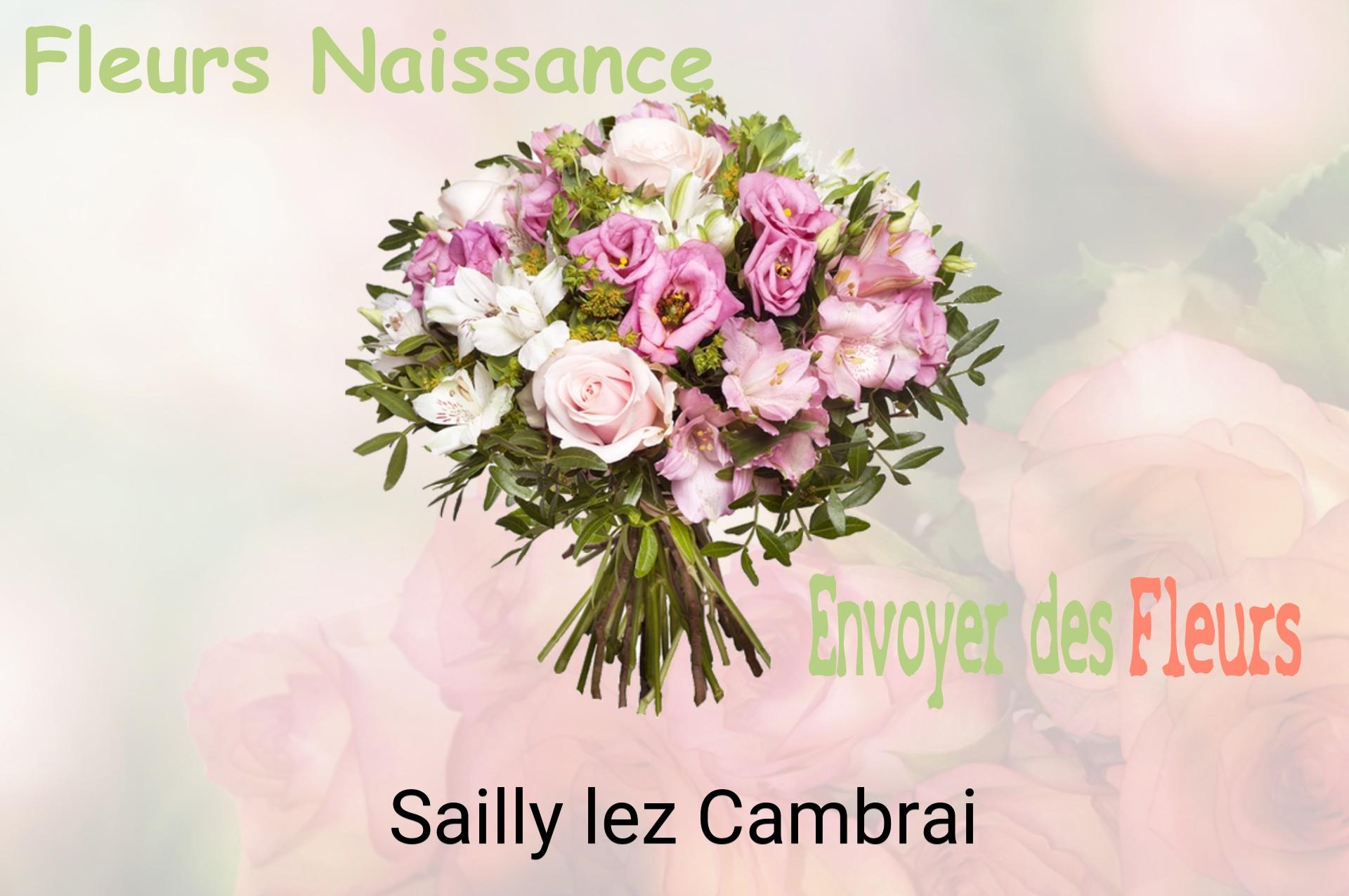 Bouquet de fleurs de naissance livré à Sailly-lez-Cambrai